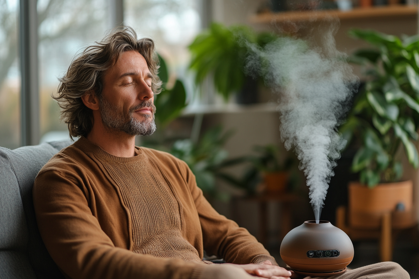 Сильний чоловік у тренажерному залі